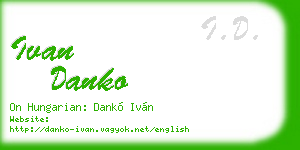 ivan danko business card